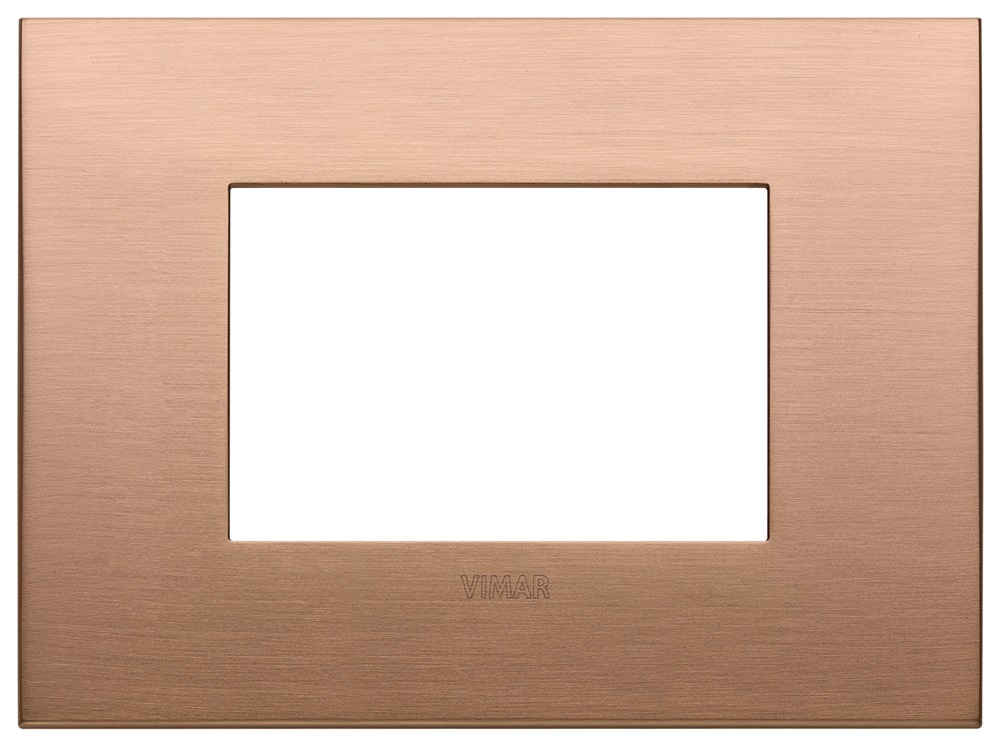 Placca Round 3M Arkè rame spazzolato