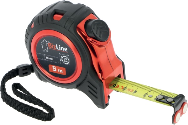 Metro magnetico 5 m nastro acciaio nylon antiriflesso idrorepellente autobloccante per elettricisti