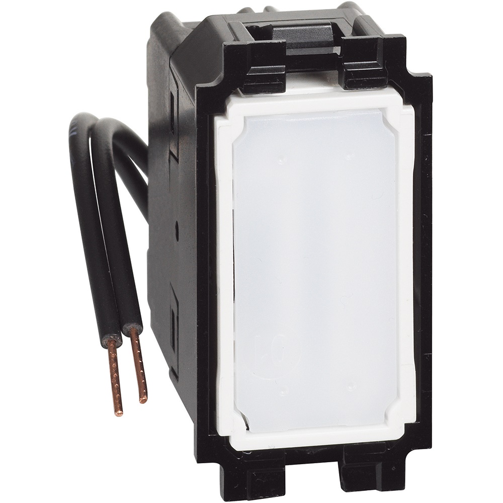 Invertitore illuminato blu 10AX 1 modulo montaggio a incasso controllo luce visibile