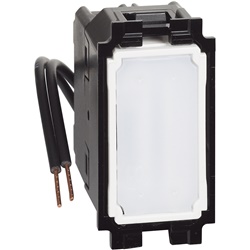 Invertitore illuminato blu 10AX 1 modulo montaggio a incasso controllo luce visibile