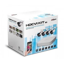 Kit Videosorveglianza HDCVI con Dvr 8 canali 4 telecamere fisse IR 720P
