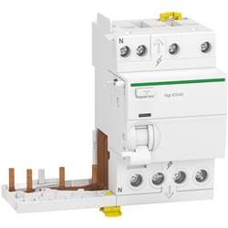 Blocco differenziale modulare Vigi iCG40 3P+N 25A 30mA tipo AC per protezione impianti elettrici
