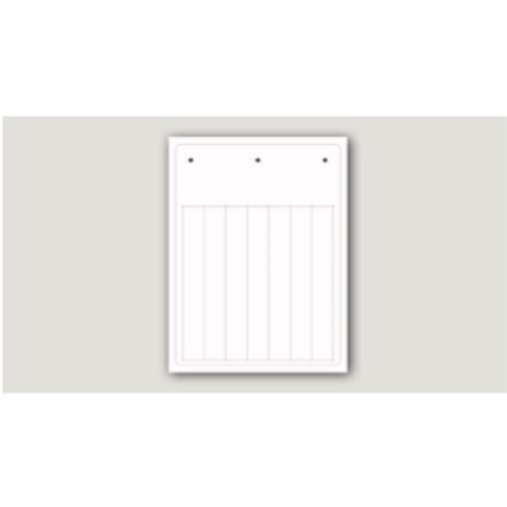 TARGHETTA PVC FLAT BIANCA 15X52,5 M