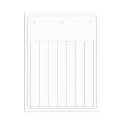 Striscia modulare PVC bianca 15x107,5 mm pretranciata 4-moduli per impianti elettrici SmartPrint-Plus