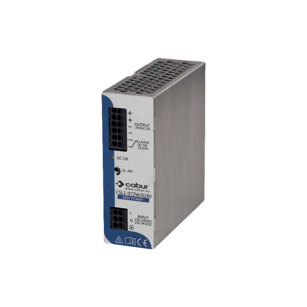 Alimentatore monofase 120-230Vac 24Vdc 3A uso industriale