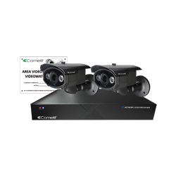 KIT IP, IPNVR108FPOE, 2 X IPCAM162C, 43500