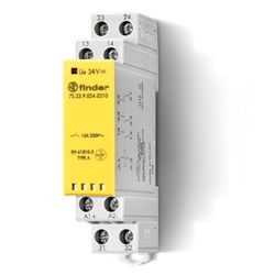 Relè modulare contatti guidati 2NO+1NC 10A 250V montaggio guida portante comando automazione elettrica