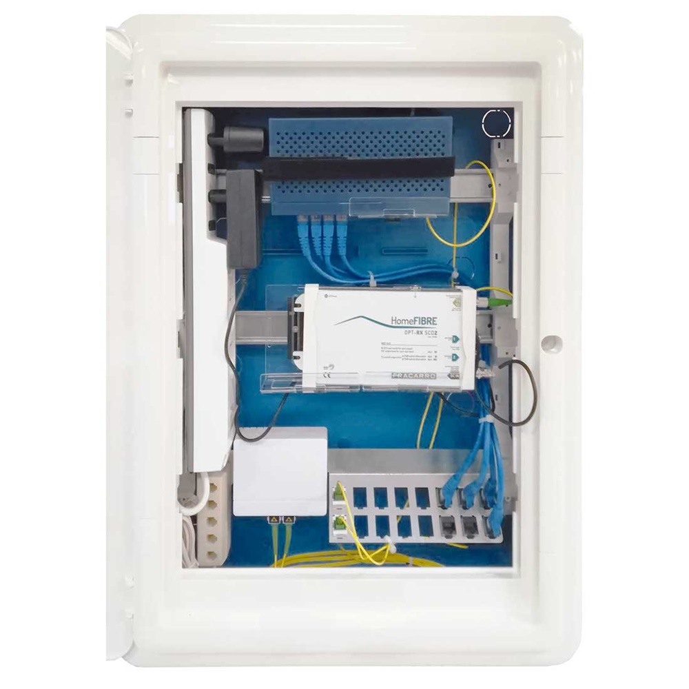 Quadro distribuzione ottica appartamento 54 moduli murare