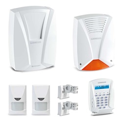 Kit antifurto filare DEFENDER 64 con sensori e sirena per sicurezza business