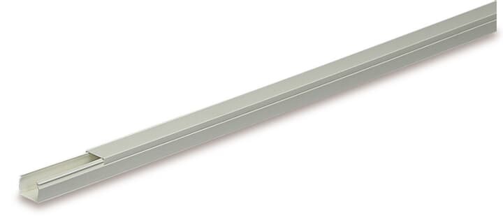 Minicanale plastica bianco 40x17 mm con copertura standard 2 scomparti per gestione cavi elettrici residenziale e commerciale