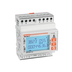 Contatore energia trifase 4 unità 5A 2 uscite statiche programmabili multimisura