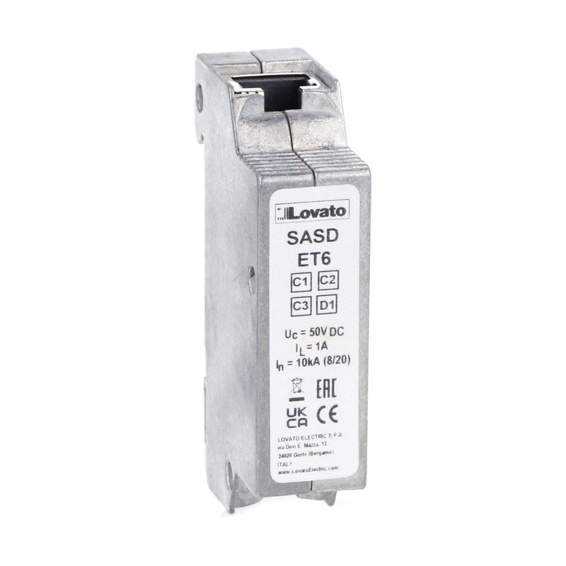 Scaricatore sovratensioni tipo C2-D1 linea Ethernet Cat.6 PoE 10kA 8/20µs
