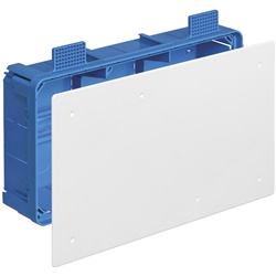 Scatola derivazione GW 850°C per pareti leggere 298x164x73,5 mm coperchio bianco viti fissaggio