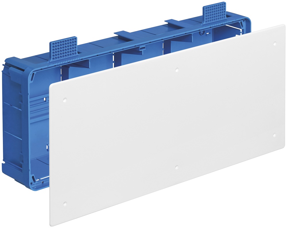 Scatola derivazione GW 850°C 402x164x73,5 mm per pareti leggere coperchio bianco viti fissaggio