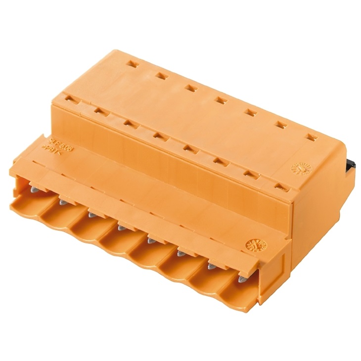 Connettore elettrico 4 poli 5.08 mm PUSH IN circuito stampato applicazioni controllo segnalazione