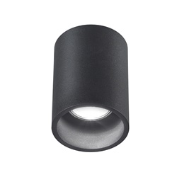 Downlight plafone tondo nero GU10 LED interno design moderno funzionale