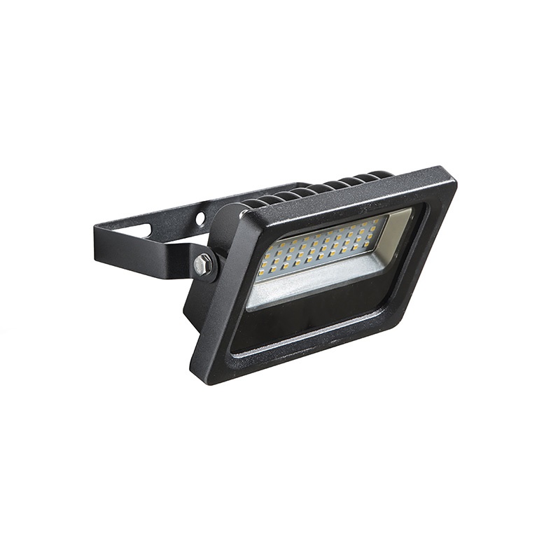 Proiettore LED 10W IP65 nero esterno orientabile struttura robusta alluminio