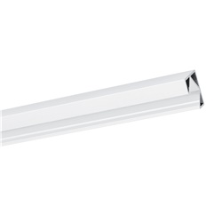 Profilo angolare bianco alluminio estruso 2m per strip LED applicazioni interne