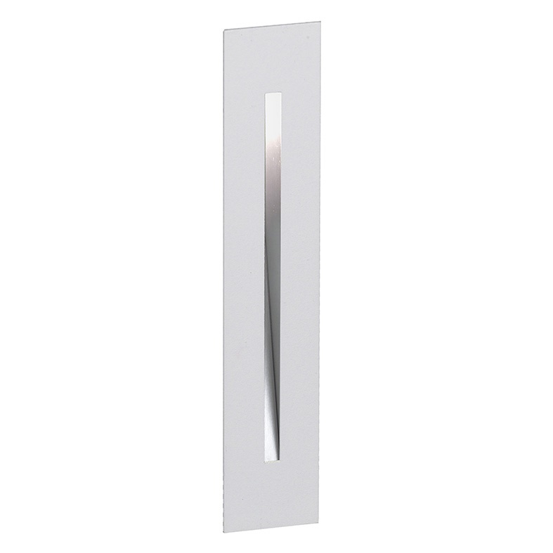 Segnapasso verticale LED 3,5W bianco incasso per illuminazione percorsi interni