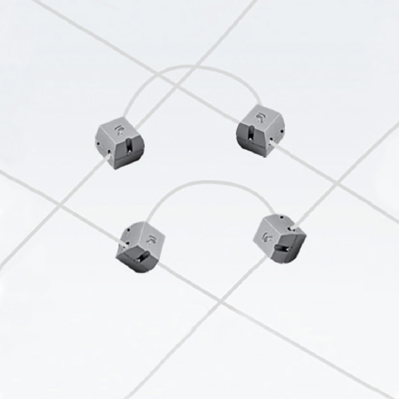 Kit coppia connettori bianco per alimentazione linee elettriche installazione sicura e affidabile