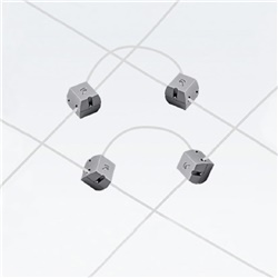 Kit coppia connettori grigio per alimentazione linee elettriche installazione sicura