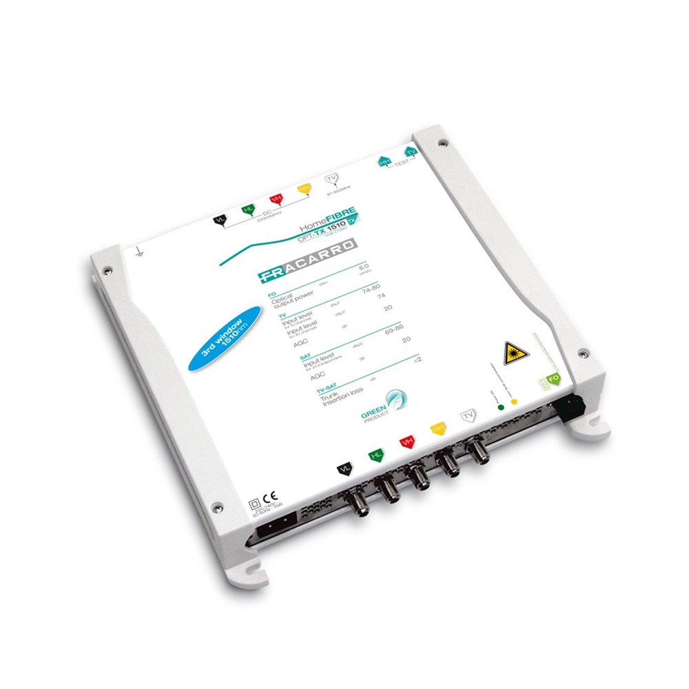 Trasmettitore ottico TV-SAT 1510nm per distribuzione fibra ottica