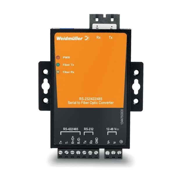Media converter RS232/485 fibra ottica multimode SC per trasmissione dati fino 5 km