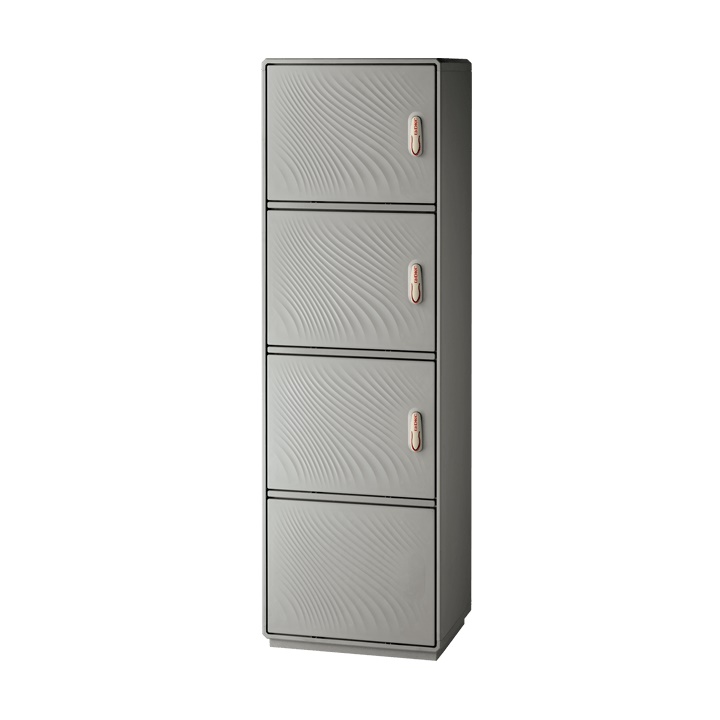 Armadio vetroresina IP55 3 vani + zoccolo 1840x685x330 mm uso quadri elettrici