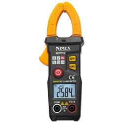 Pinza amperometrica digitale NI7010, misurazioni precise correnti alternate e continue, display chiaro, sicurezza professionale impianti elettrici