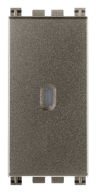 Invertitore 1P 16AX 250V assiale illuminabile tasto sostituibile Metal per lampade con alimentatore integrato