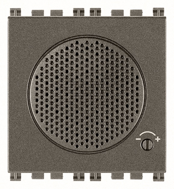 Suoneria elettronica 3 sequenze sonore regolabili 12V Metal 2 moduli per impianti elettrici