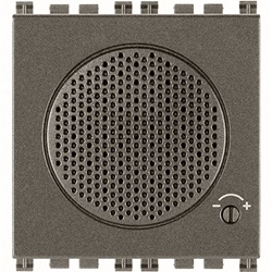 Suoneria elettronica 3 sequenze sonore regolabili 12V Metal 2 moduli per impianti elettrici