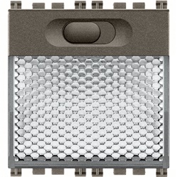 Lampada segnapasso LED 230V Metal luce regolabile 3 livelli 2 moduli alta efficienza