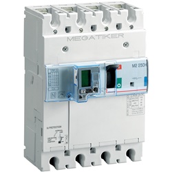Interruttore scatolato elettronico M2 250H 3P+N 250A 70kA con protezione differenziale integrata