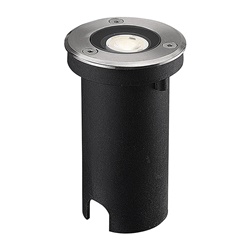 Uplight tondo acciaio LED 1W IP67 calpestabile esterno 3000K CRI80 resistente