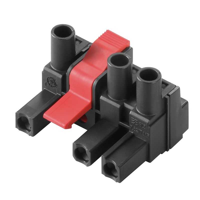 Connettore elettrico 4 poli innestabile BLZ 7.62IT/04/180MF4 SN BK BX per impianti industriali robusto e sicuro