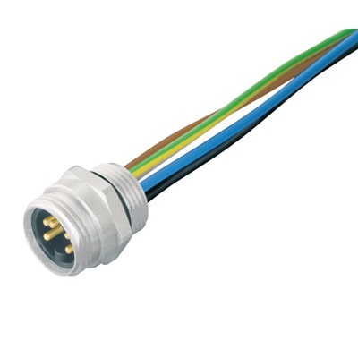 Connettore circolare maschio 7/8 3 poli 0,2 m cavo PUR installazioni elettriche professionali