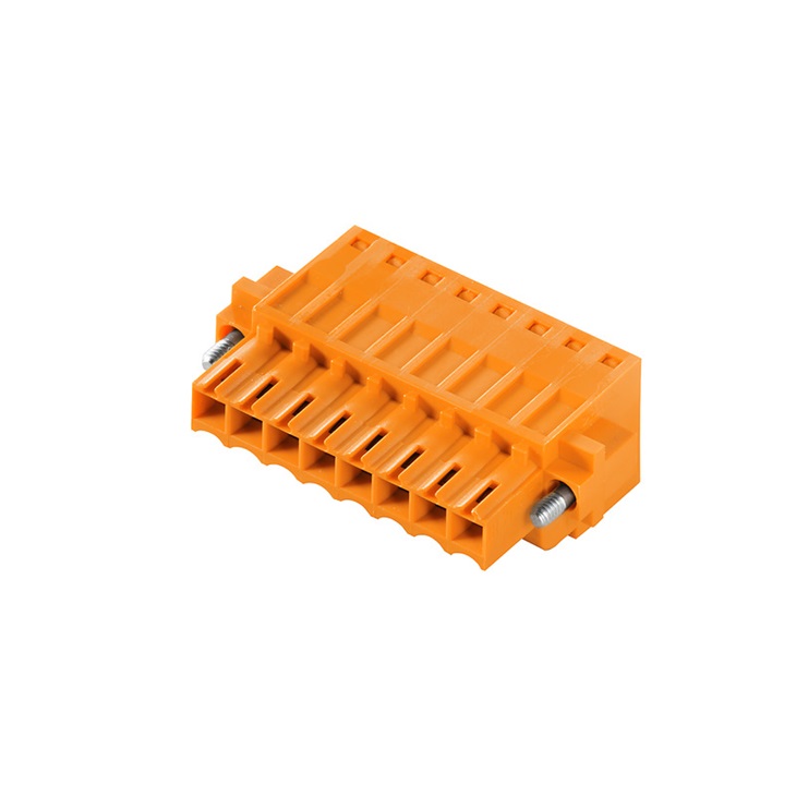 Connettore elettrico 3 poli innestabile per circuito stampato, alta qualità, installazione facilitata, uso professionale impianti elettrici e automazione