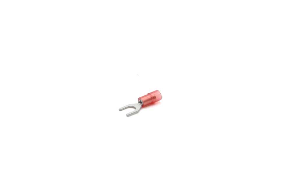 Capocorda rinforzato rosso forcella vite 5mm per elettrico