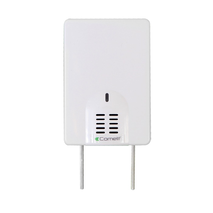 Sensore allagamento, 12VDC, relè NC/NO, collegamento 8 sensori remoti max 100m, 60x90x25mm