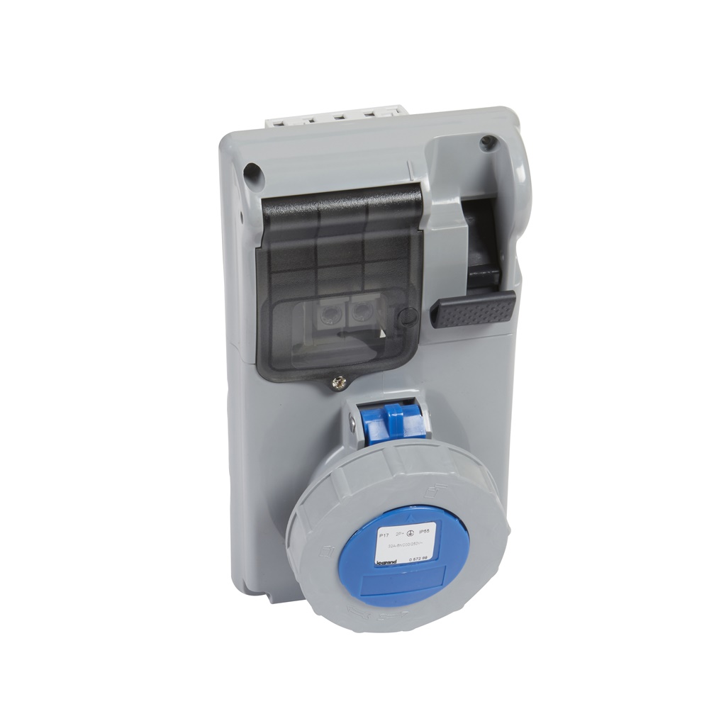 PRESA INTERB COMP QUAD IP55 32A 2P+