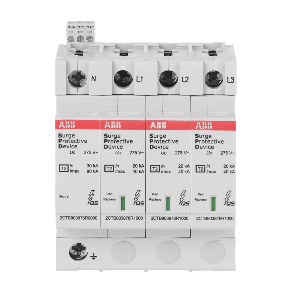 SPD OVR T2-T3 20-440V Protezione Sovratensioni 1P 20kA Uso Elettrico Industriale