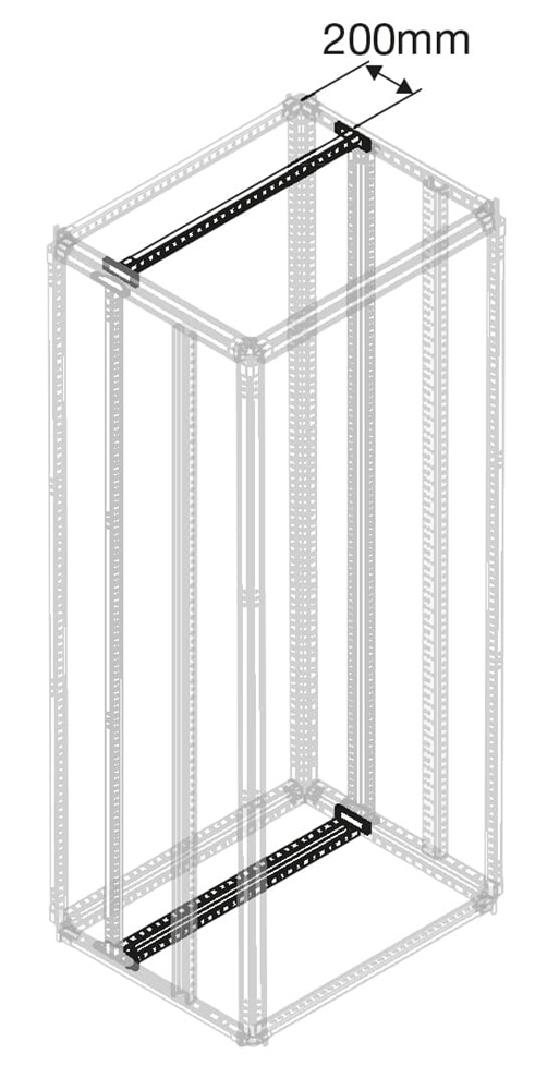 Traverse lamiera zincata 400 mm alta resistenza per installazioni elettriche interne ed esterne