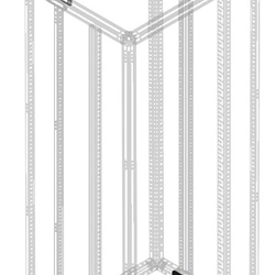 Traverse lamiera zincata 400 mm alta resistenza per installazioni elettriche interne ed esterne