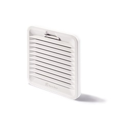 Filtro scarico standard 125x125 mm plastica IP54 con tappeto filtrante per quadri elettrici