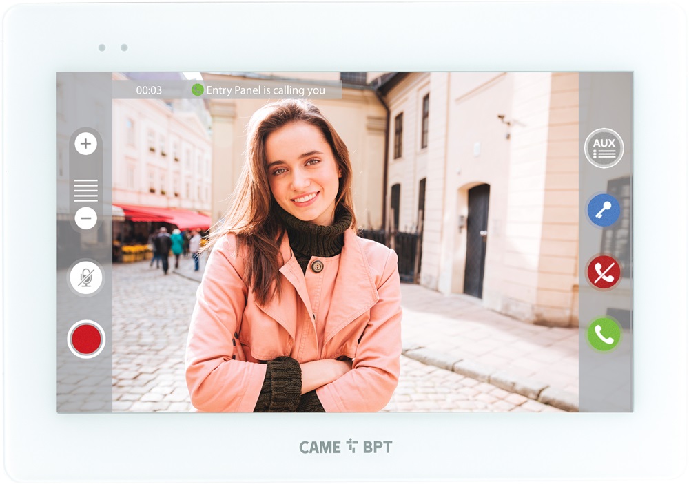 Monitor a parete touch 7˝ Wi-Fi videocitofono vivavoce con interfaccia intuitiva e installazione rapida