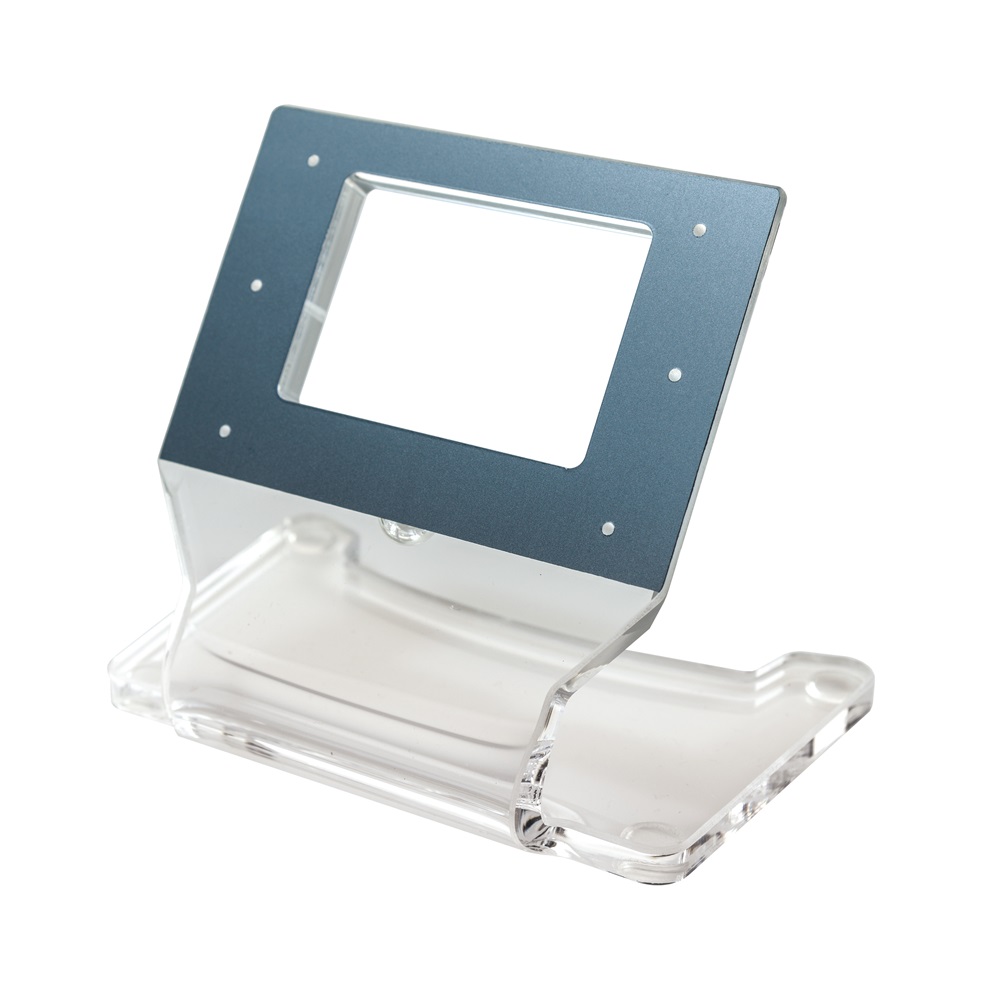 Supporto da tavolo plexiglass 10 mm con cavo CAT5 3 m per postazioni audio/video professionali