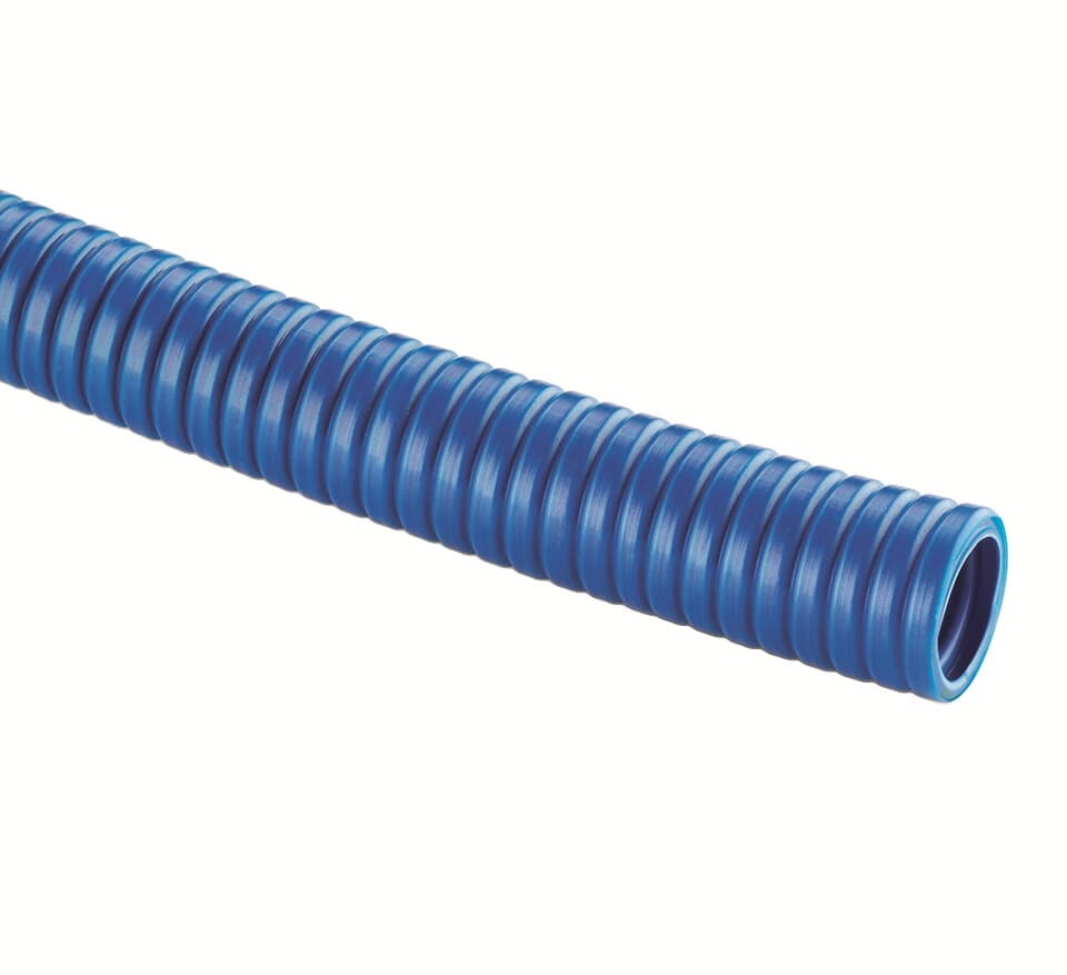 Guaina FUB DN17 PA12/PA6 blu flessibile protezione cavi elettrici media resistenza