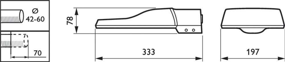 ARMATURA STRADALE BRP101 LED37/740 II DM 42-60A