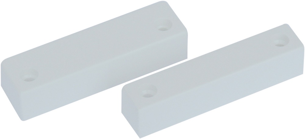 Contatto magnetico CSP01 per superficie, NC, distanza funzionamento 15 mm, bianco, per sistemi sicurezza antifurto e controllo accessi